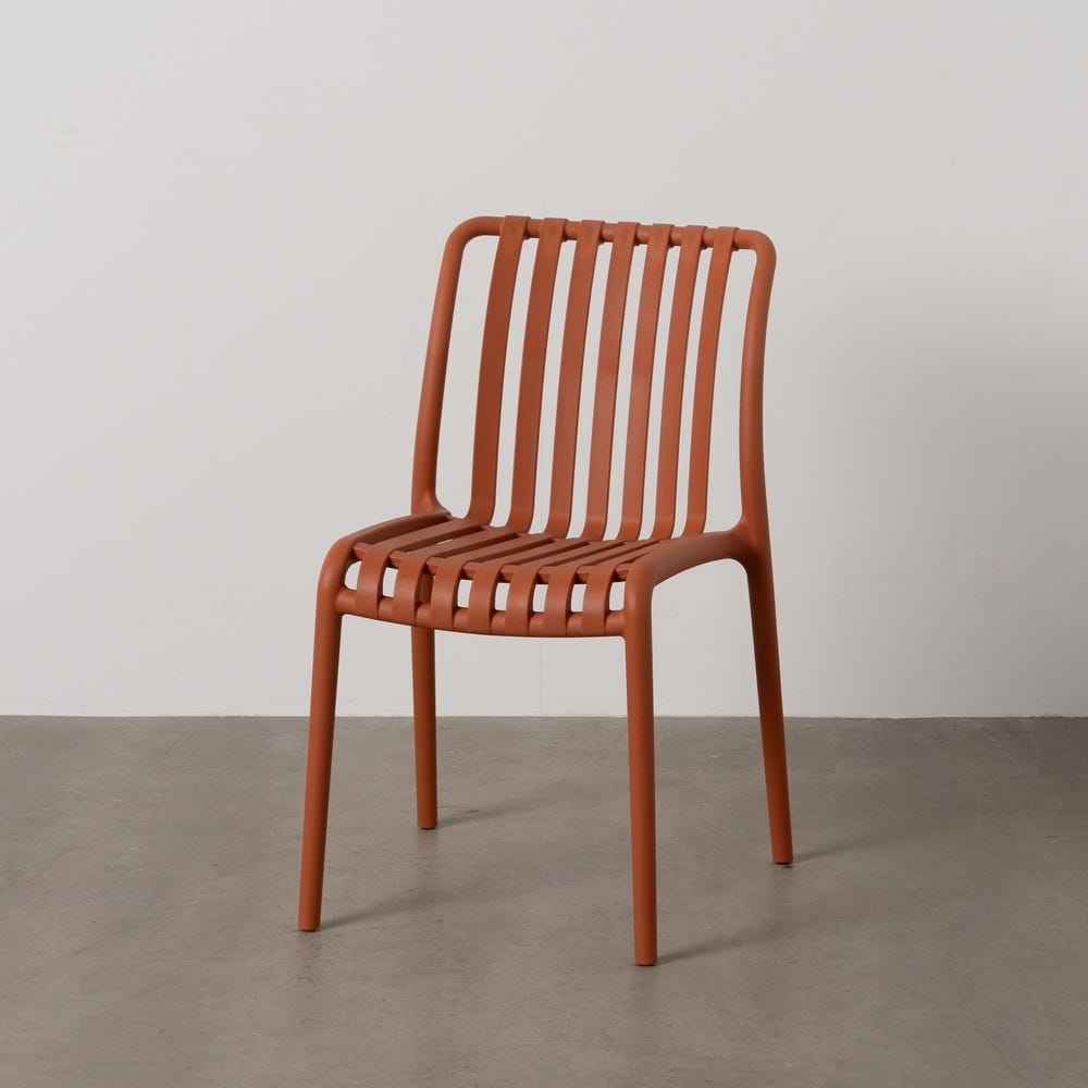 Cadeira Terracota Polipropileno Exterior 50 X 58 X 80 Cm (2 unidades) - Image 2