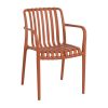 Cadeira Terracota Polipropileno Exterior 56 X 57 X 81 Cm (2 unidades)