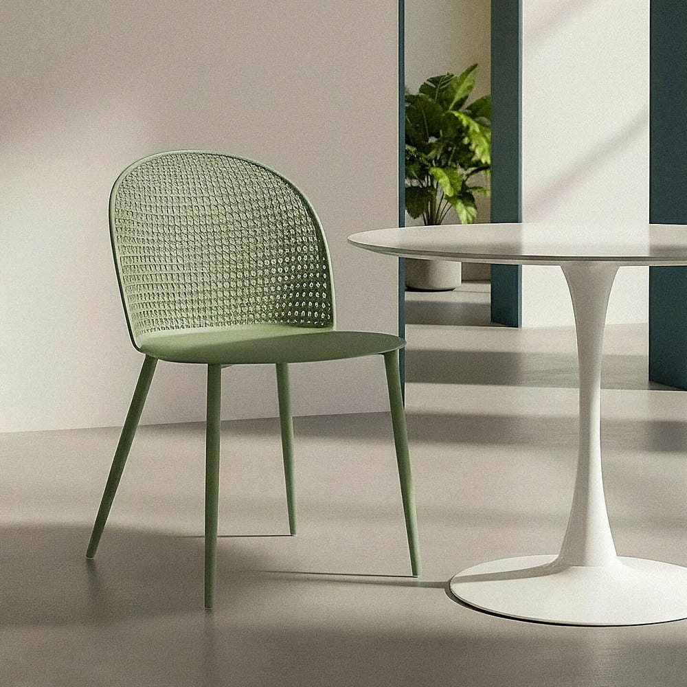 Cadeira Verde Pp-Metal Contract 51 X 46 X 80 Cm (4 unidades) - Image 6
