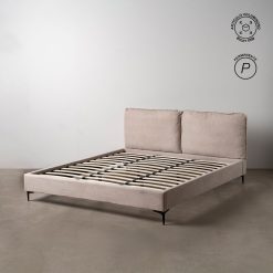 Alternative view of Cama Beige Tecido Quarto 192 X 214 X 95 Cm