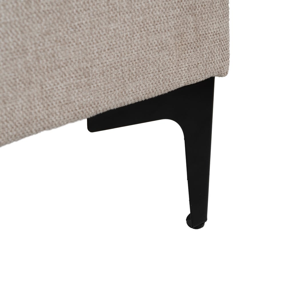 Cama Beige Tecido Quarto 192 X 214 X 95 Cm - Image 7