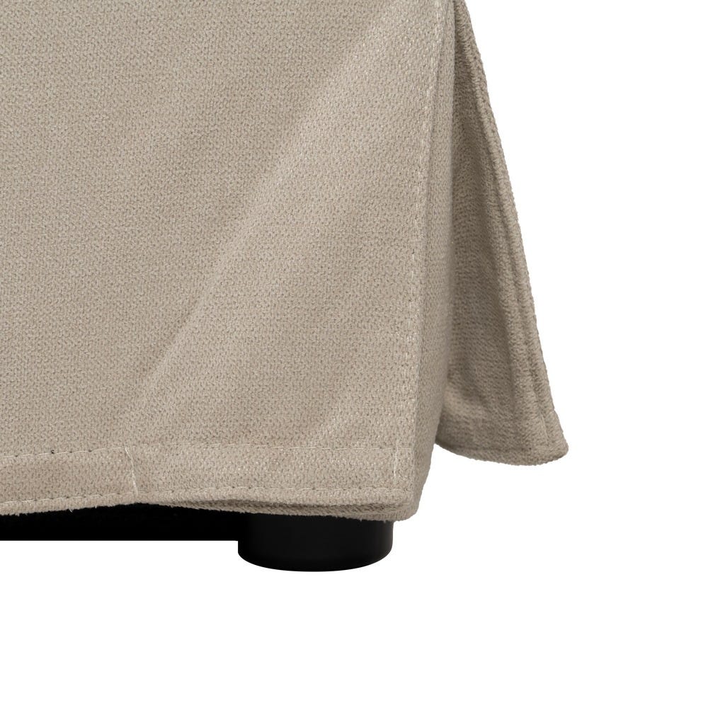 Cama Caixa De Molas Beige Tecido Quarto 196 X 215 X 96 Cm - Image 6
