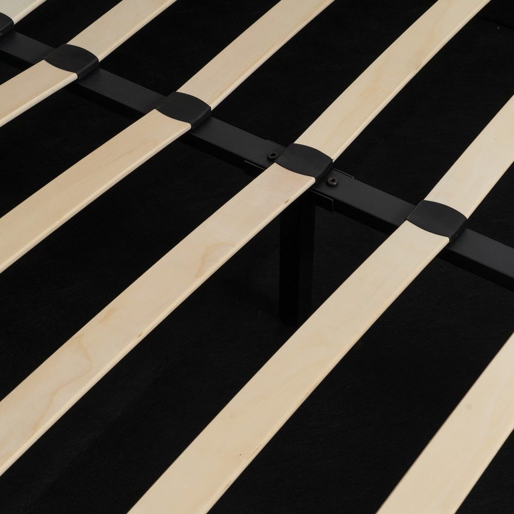 Cama Caixa De Molas Cinza Tecido Quarto 164 X 214 X 110 Cm - Image 4