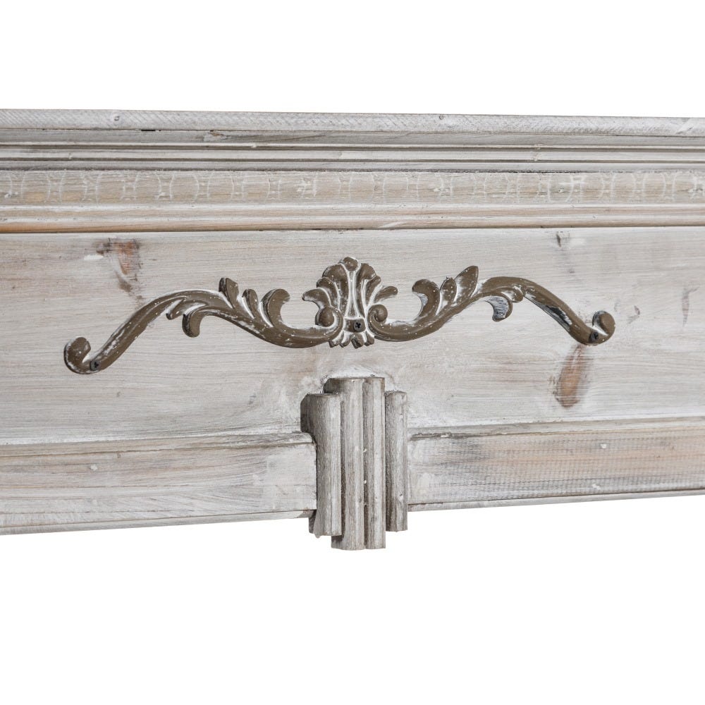 Chaminé Branco Escovado Madeira 105 X 17,50 X 99 Cm - Image 3