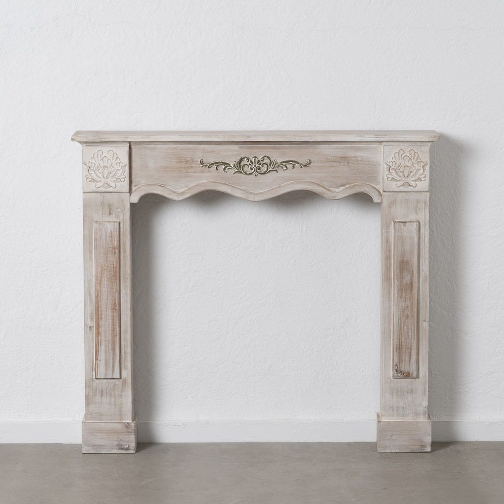 Chaminé Natural Madeira Decoração 116 X 20 X 102 Cm - Image 2