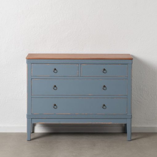 Comoda Azul Madeira 115 X 45 X 90 Cm - Image 5