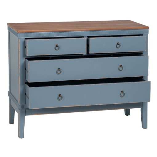 Comoda Azul Madeira 115 X 45 X 90 Cm - Image 6