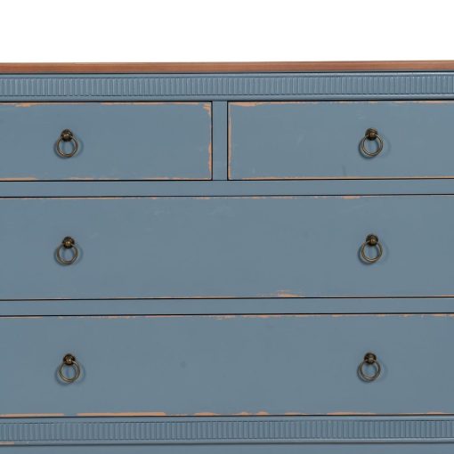 Comoda Azul Madeira 115 X 45 X 90 Cm - Image 7