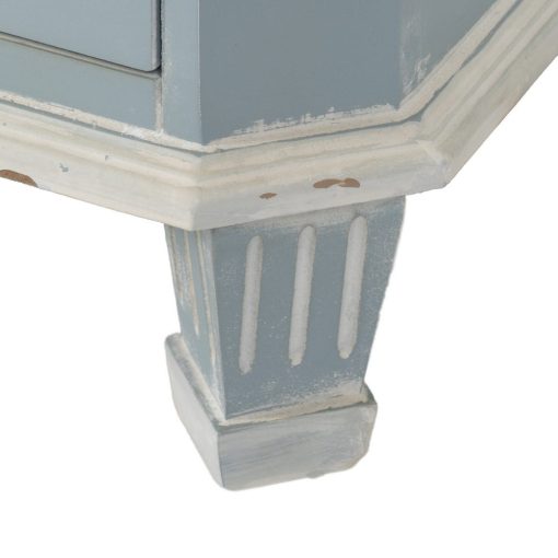 Comoda Cinza Azul Madeira 92 X 46 X 81 Cm - Image 3