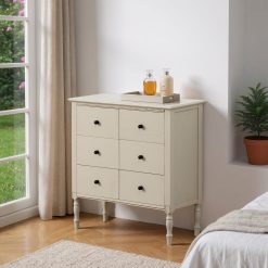 Alternative view of Comoda Cinza Brilhante Mdf- 75 X 33 X 75 Cm