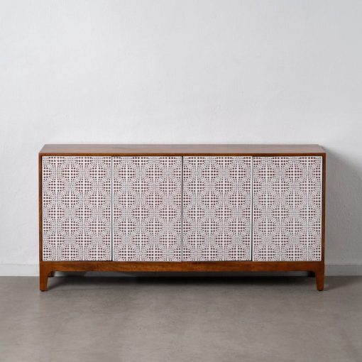 Cómoda Natural-Branco Madeira Mango Room 160 X 40 X 80 Cm - Image 2