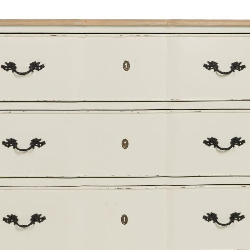 Comoda Natural-Creme Madeira 100 X 45 X 80 Cm - Image 4