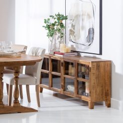 Cómoda Natural Madeira Mango Room 160 X 35 X 71 Cm