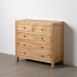 Comoda Natural Mindi Madeira Quarto 100 X 40 X 90 Cm