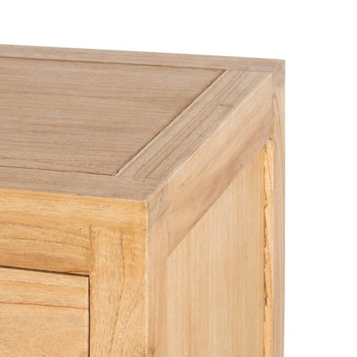 Comoda Natural Mindi Madeira Quarto 100 X 40 X 90 Cm - Image 4