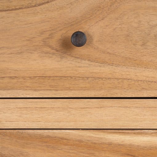 Comoda Natural Mindi Madeira Quarto 90 X 40 X 85 Cm - Image 9