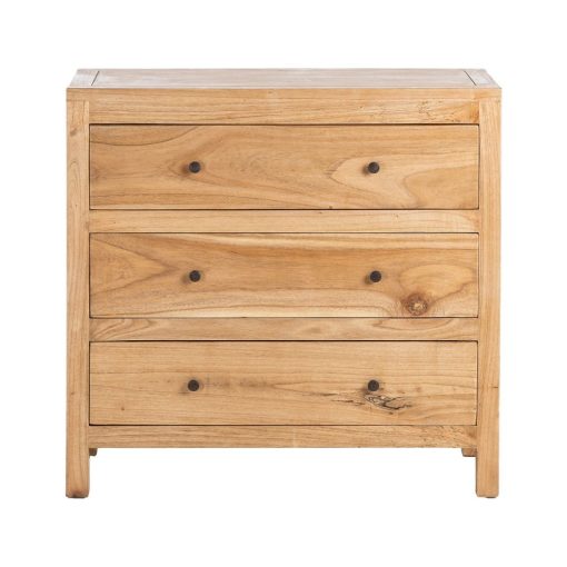 Comoda Natural Mindi Madeira Quarto 90 X 40 X 85 Cm - Image 10
