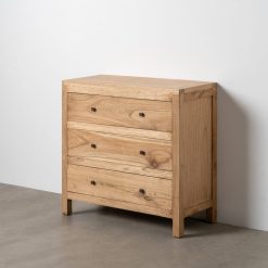 Comoda Natural Mindi Madeira Quarto 90 X 40 X 85 Cm