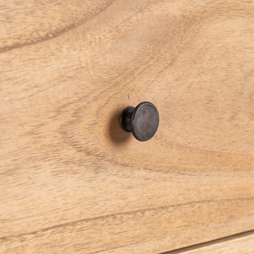 Comoda Natural Mindi Madeira Quarto 90 X 40 X 85 Cm - Image 4