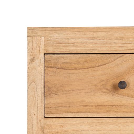 Comoda Natural Mindi Madeira Quarto 90 X 40 X 85 Cm - Image 5