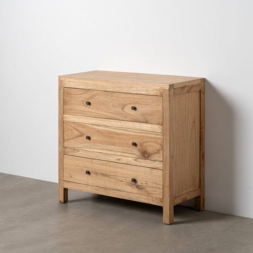 Comoda Natural Mindi Madeira Quarto 90 X 40 X 85 Cm