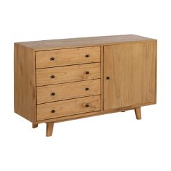Cómoda Natural Mindi Madeira Room 130 X 40 X 80 Cm