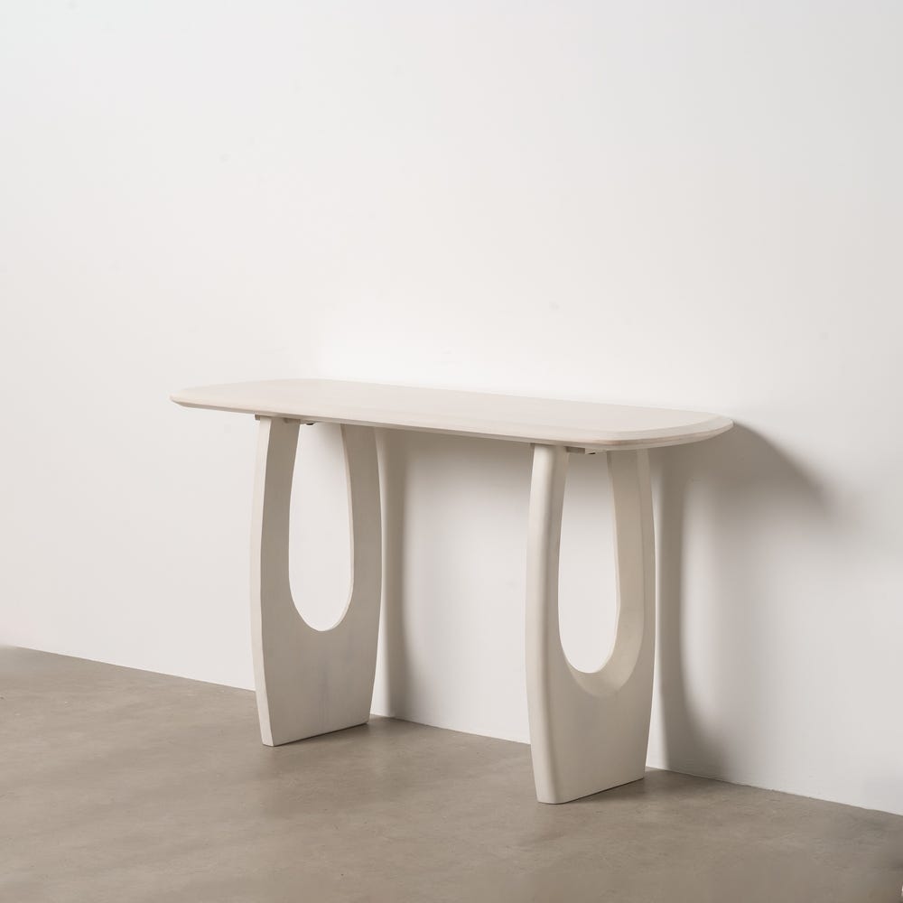 Consola Branco Escovado 130 X 46 X 76 Cm - Image 2