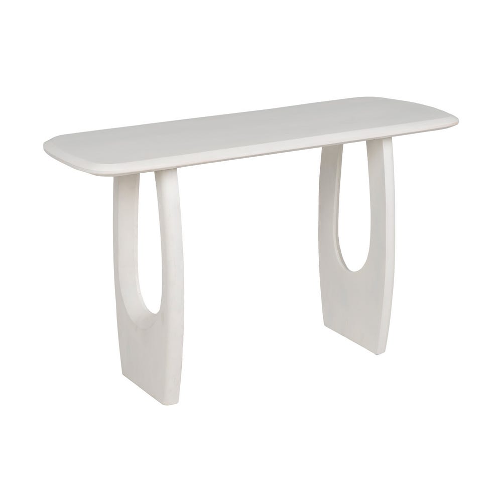 Consola Branco Escovado 130 X 46 X 76 Cm
