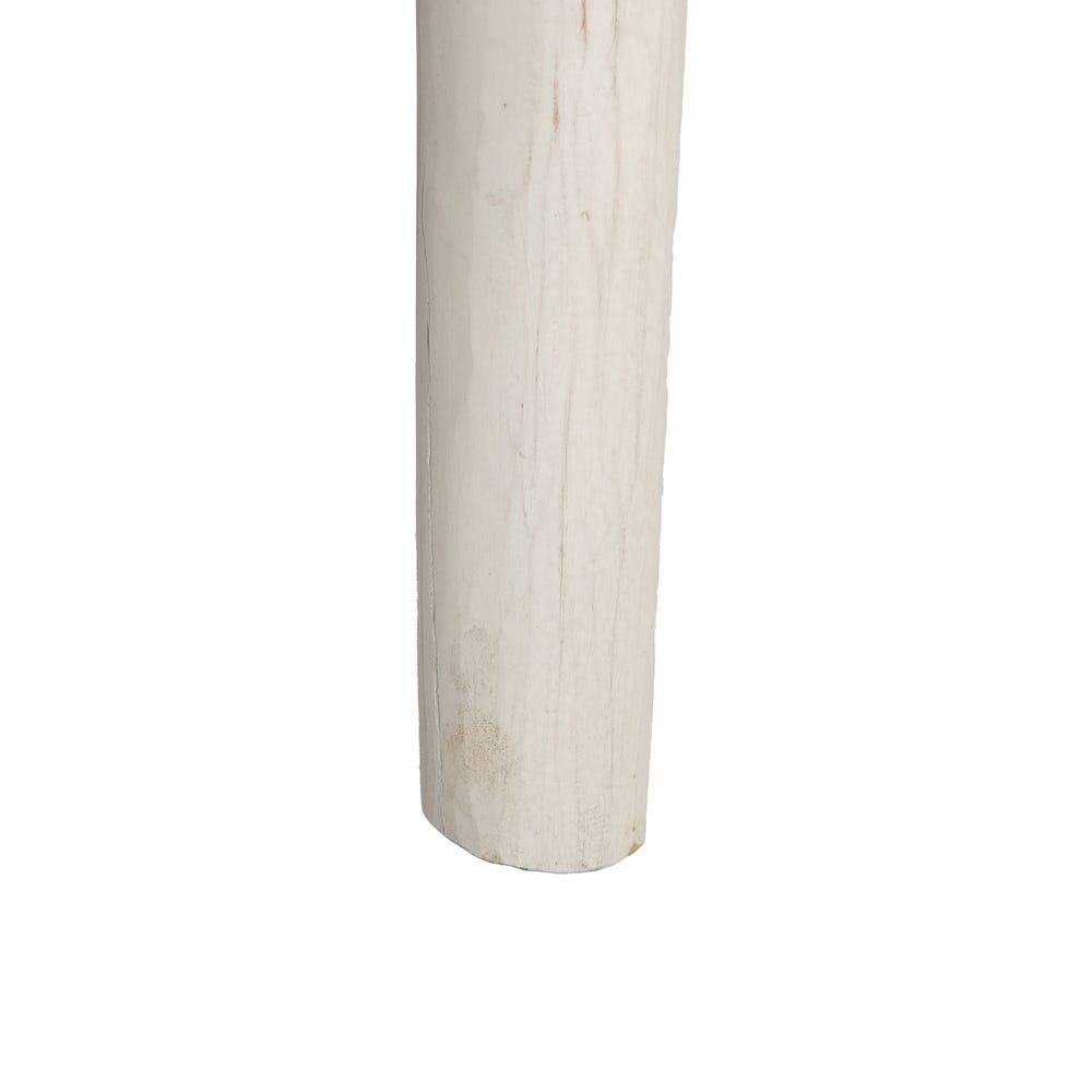 Consola Branco Escovado Madeira Di Teca 120 X 40 X 80 Cm - Image 3