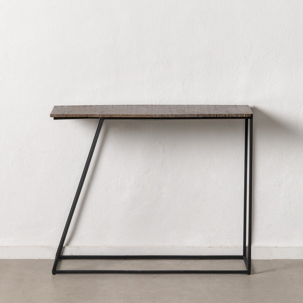 Consola Castanho Ferro/ Marble Entrada 102 X 36 X 85 Cm - Image 2