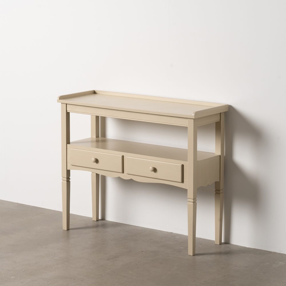 Consola Creme Mdf- 90 X 33 X 75 Cm - Image 2
