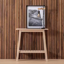 Consola Creme Mdf-Madeira 71 X 30 X 71 Cm