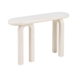Consola Lacado Creme Mdf- Entrada 120 X 35 X 80 Cm