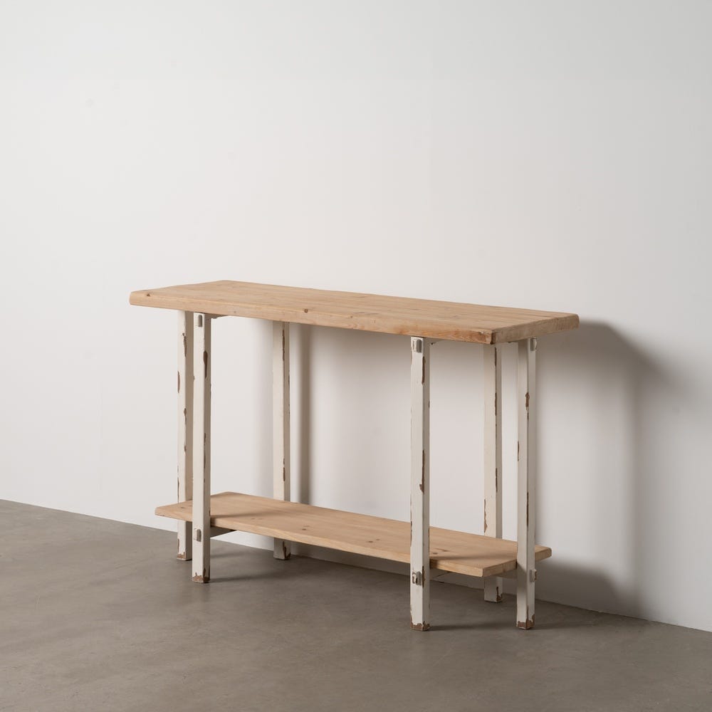 Consola Natural-Branco 120 X 40 X 80 Cm - Image 2