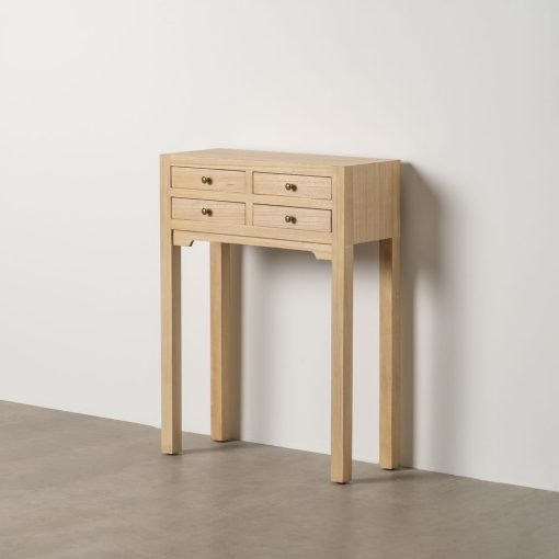 Consola Natural Mdf-Madeira 63 X 26 X 85 Cm - Image 4
