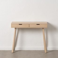Alternative view of Consola Natural Mdf-Madeira 90 X 35 X 75 Cm