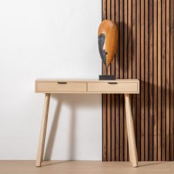 Consola Natural Mdf-Madeira 90 X 35 X 75 Cm