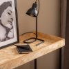 Consola Natural-Preto Mdf-Metal Entrada 98 X 32 X 80