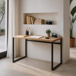 Alternative view of Escrivaninha Natural Madeira-Metal Room 120 X 60 X 76 Cm