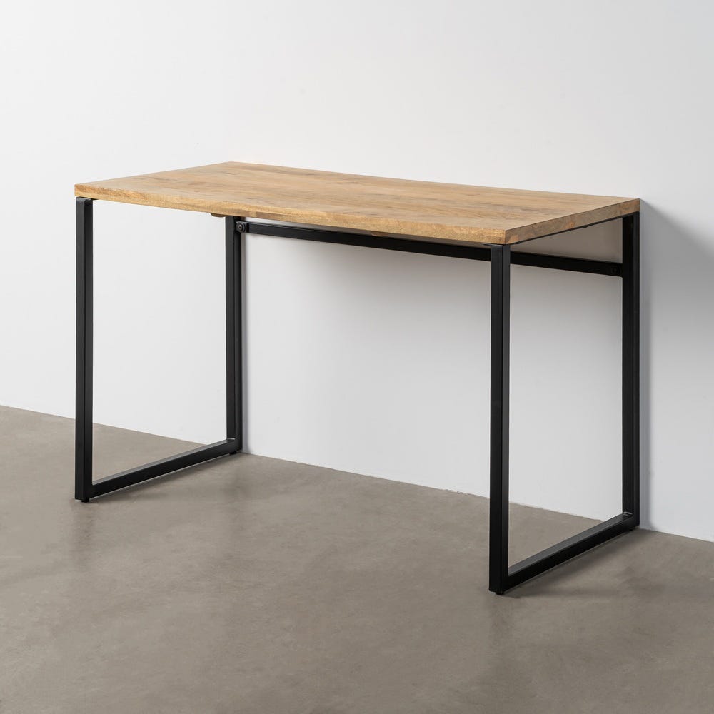 Escrivaninha Natural Madeira-Metal Room 120 X 60 X 76 Cm