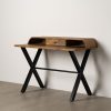 Escrivaninha Natural-Preto Madeira Mango 125 X 62 X 90 Cm