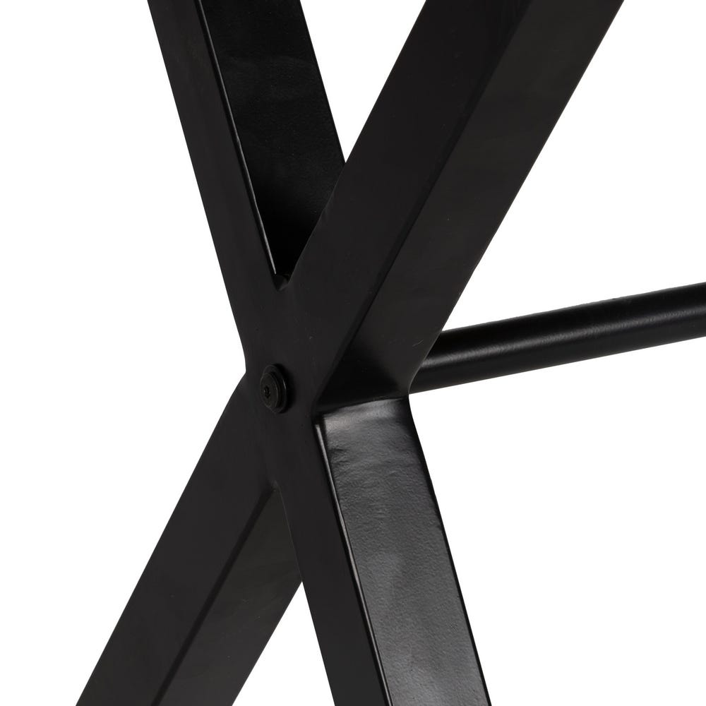 Escrivaninha Natural-Preto Madeira Mango 125 X 62 X 90 Cm - Image 4