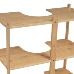 Gabinete De Banheiro Bambu 60 X 30 X 60 Cm
