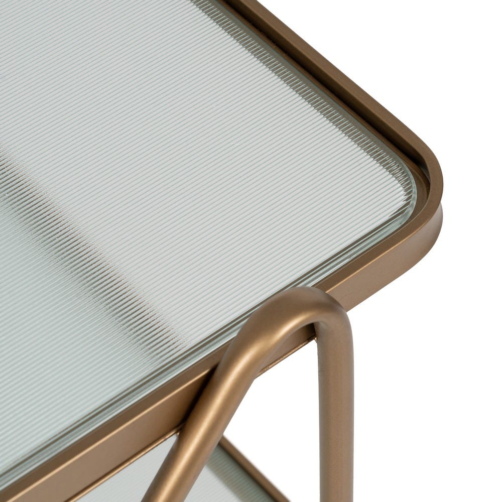 Garçonete Móveis Rodas Ouro 61 X 40 X 70 Cm - Image 5