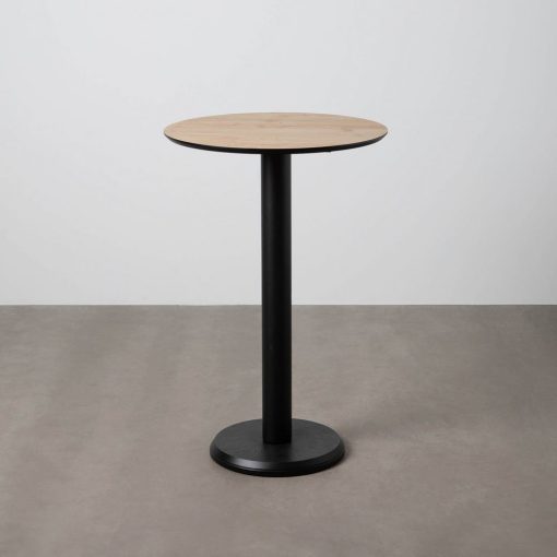 Mesa Alta Natural Metal-Madeira Contract 65 X 65 X 100 Cm