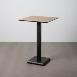 Mesa Alta Natural Metal-Madeira Contract 68 X 68 X 100 Cm