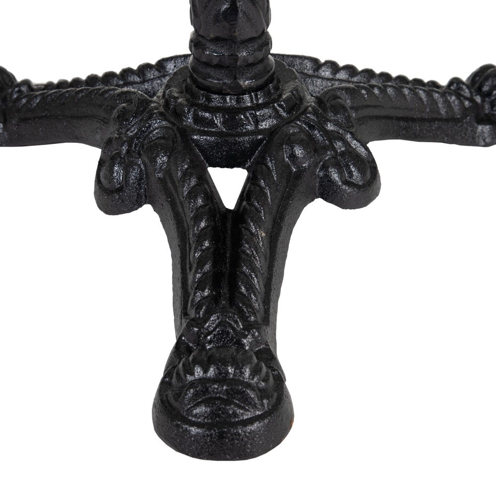 Mesa Auxiliar Branco-Negro Metal-Mármol 60 X 60 X 71 Cm - Image 3