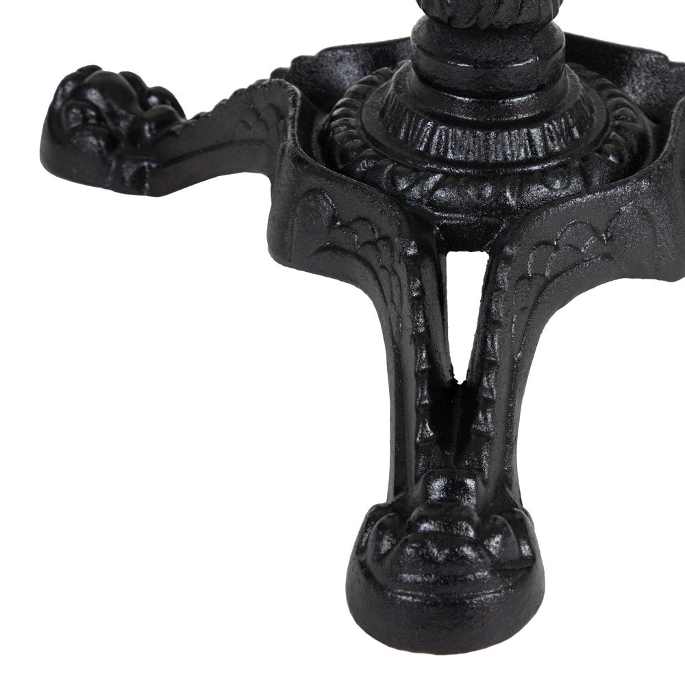 Mesa Auxiliar Branco-Negro Metal-Mármol 70 X 70 X 71 Cm - Image 4