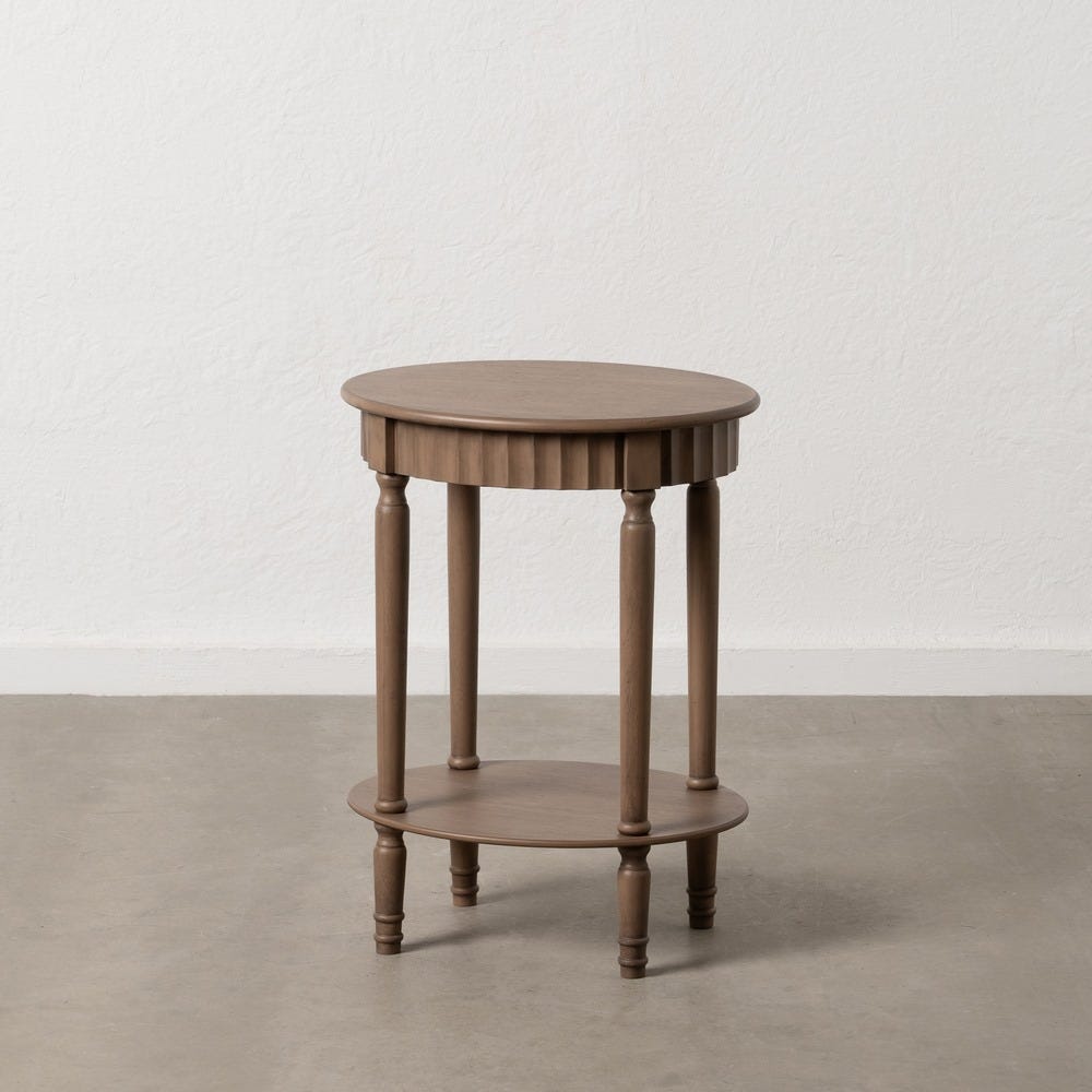 Mesa Auxiliar Castanho Mdf-Madeira 50 X 40 X 66 Cm - Image 2