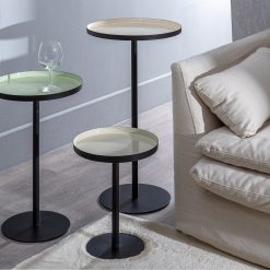 Mesa Auxiliar Negro-Verde Ferro Room 35